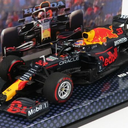 MINICHAMPS 1/43 RED BULL | F1  RB16B HONDA RA620H TEAM ASTON MARTIN N 33 WINNER DUTCH GP WORLD CHAMPION 2021 MAX VERSTAPPEN | MATT BLUE YELLOW RED