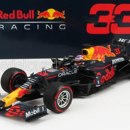 MINICHAMPS 1/18 RED BULL | F1  RB16B HONDA RA620H TEAM ASTON MARTIN N 33 WINNER DUTCH GP WORLD CHAMPION 2021 MAX VERSTAPPEN | MATT BLUE YELLOW RED