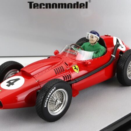 TECNOMODEL 1/18 FERRARI | F1 DINO 246 N 4 WINNER FRENCH GP MIKE HAWTHORN (with pilot figure) 1958 WORLD CHAMPION | RED