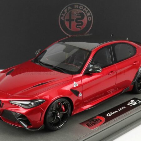 BBR-MODELS 1/18 ALFA ROMEO | GIULIA GTA 2020 - CON VETRINA - WITH SHOWCASE | ROSSO GTA - RED MET