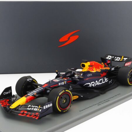 SPARK-MODEL 1/18 RED BULL | F1  RB18 TEAM ORACLE RED BULL RACING N 1 WINNER BELGIUM GP WORLD CHAMPION 2022 MAX VERSTAPPEN | MATT BLUE YELLOW RED