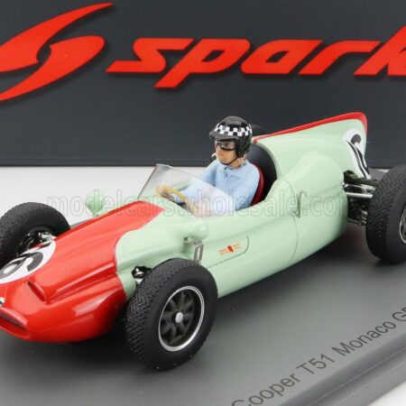 SPARK-MODEL 1/43 COOPER | F1  T51 N 16 MONACO GP 1960 C.BRISTOW | LIGHT GREEN RED