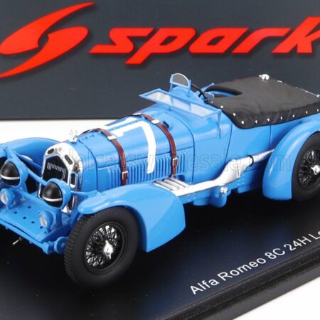 SPARK-MODEL 1/43 ALFA ROMEO | 8C 2.4L S8 SPIDER TEAM R.SOMMER N 7 24h LE MANS 1934 R.SOMMER - E.FELIX | LIGHT BLUE