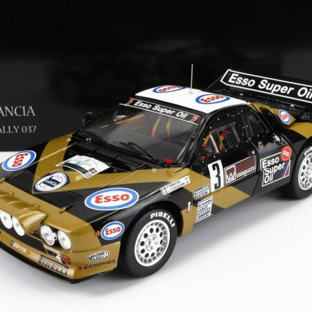 KYOSHO 1/18 LANCIA | 037 GRIFONE ESSO N 3 RALLY TARGA FLORIO 1985 F.TABATON - L-TEDESCHINI | BLACK GOLD