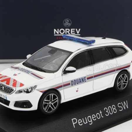 NOREV 1/43 PEUGEOT | 308 GT SW STATION WAGON DOUANES 2020 | WHITE