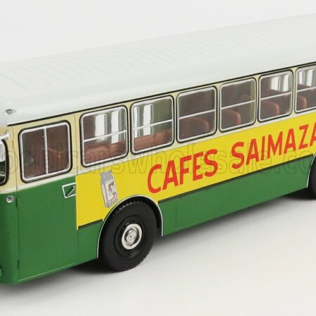 EDICOLA 1/43 PEGASO | 6021A AUTOBUS CAFES SAIMAZA 1984 | GREEN WHITE YELLOW