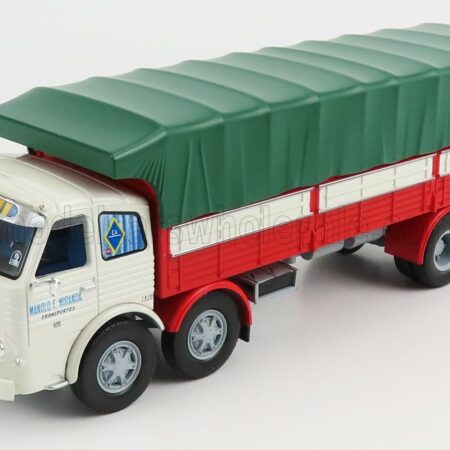 EDICOLA 1/43 PEGASO | 1063 TRUCK TELONATO 3-ASSI 1968 | WHITE RED GREEN