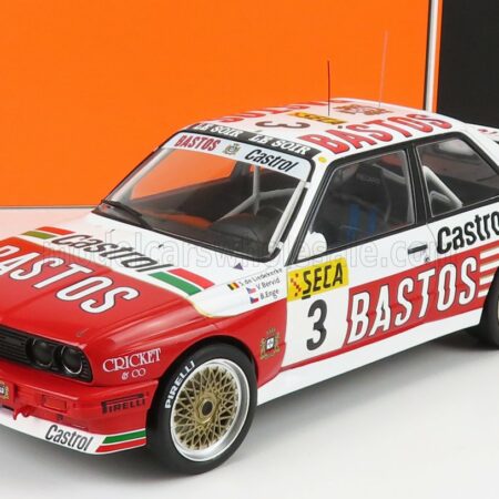 IXO-MODELS 1/18 BMW | 3-SERIES M3 (E30) BASTOS N 3 24h SPA 1991 S.DE LIEDEKERKE - V.BERVIG - B.ENGE | WHITE RED