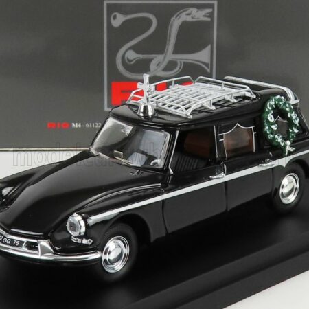 RIO-MODELS 1/43 CITROEN | DS19 BREAK CARRO FUNEBRE - HEARSE - FUNERAL CAR WITH COFFIN 1963 | BLACK