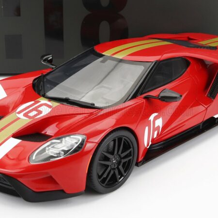 GT-SPIRIT 1/18 FORD USA | GT HERITAGE EDITION N 16 ALAN MANN 2022 | RED GOLD