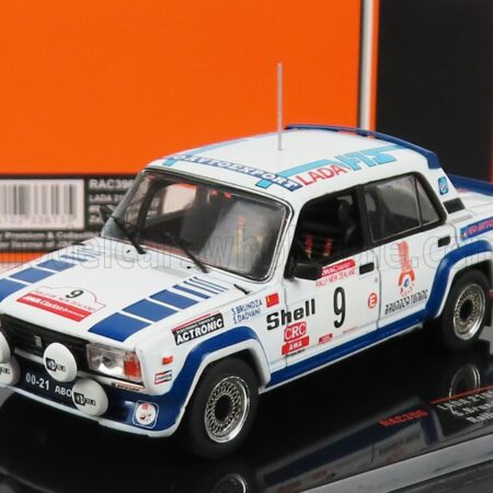 IXO-MODELS 1/43 LADA FIAT | 2105 VFTS N 9 RALLY NEW ZEALAND 1985 S.BRUNDZA - A.DADVANI | WHITE BLUE