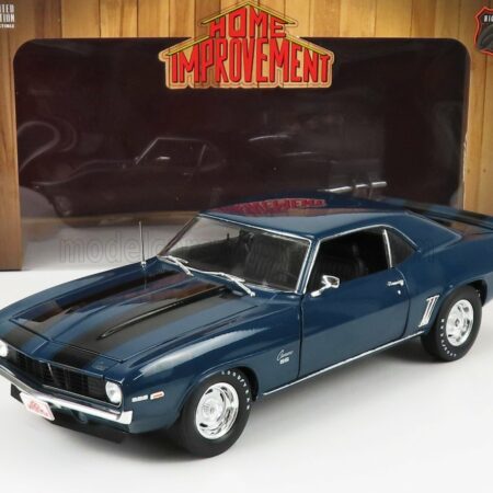 HIGHWAY61 1/18 CHEVROLET | CAMARO SS COUPE 1969 - THE IMPROVEMENT 1991-1999 | BLUE BLACK