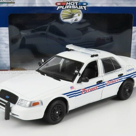 GREENLIGHT 1/24 FORD USA | CROWN VICTORIA POLICE INTERCEPTOR DETROIT 2008 | WHITE