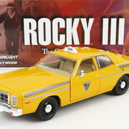 GREENLIGHT 1/24 DODGE | MONACO TAXI CITY CAB CO 1978 - ROCKY III MOVIE | YELLOW