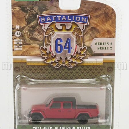 GREENLIGHT 1/64 JEEP | GLADIATOR WILLYS PICK-UP 2021 | RED