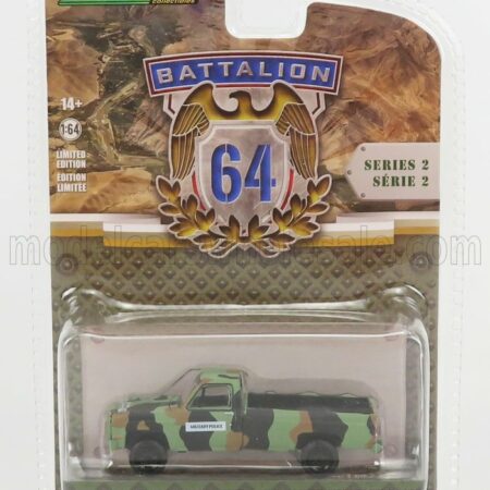 GREENLIGHT 1/64 CHEVROLET | M1008 PICK-UP OPEN CUCV MILITARY POLICE 1985 | CAMOUFLAGE