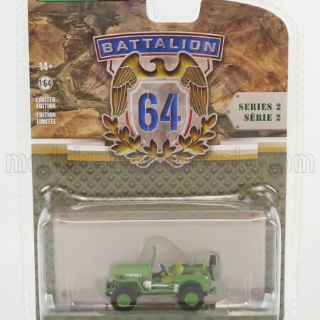 GREENLIGHT 1/64 JEEP | WILLYS MB US ARMY 1942 | MILITARY GREEN