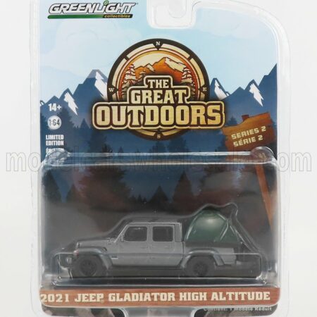 GREENLIGHT 1/64 JEEP | GLADIATOR PICK-UP 2021 - THE GREAT OUTDOORS | GREY MET