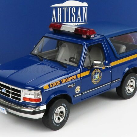 GREENLIGHT 1/18 FORD USA | BRONCO XLT NEW YORK STATE POLICE DEPARTMENT 1996 | BLUE