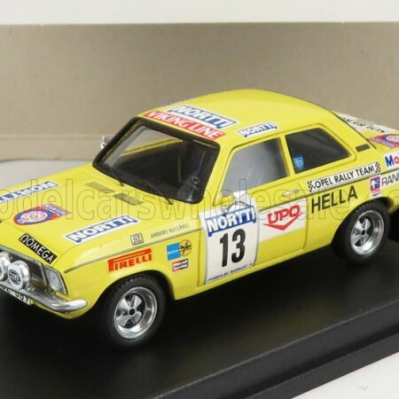 TROFEU 1/43 OPEL | ASCONA A N 13 RALLY 1000 LAKES 1974 A.KULLANG - C.G.ANDERSSON | YELLOW