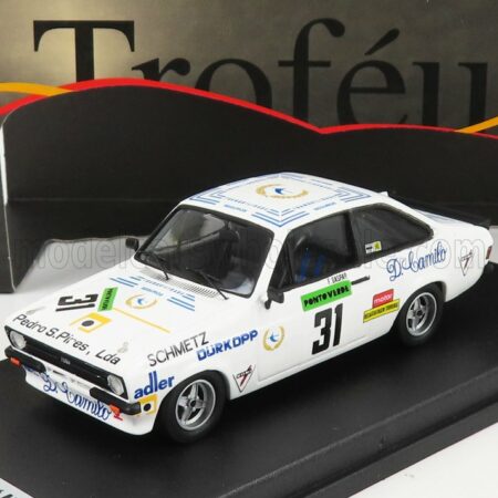 TROFEU 1/43 FORD ENGLAND | ESCORT MKII RS 2000 N 31 2nd RALLY VILA DO CONDE 1981 F.GASPAR | WHITE