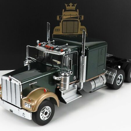 ROAD-KINGS 1/18 KENWORTH | W900 TRACTOR TRUCK 3-ASSI 1989 | DARK GREEN MET GOLD MET