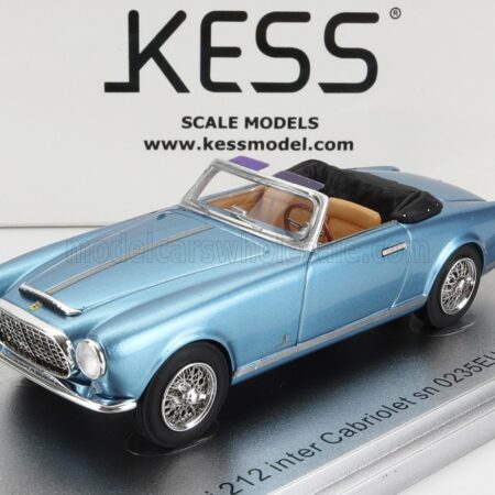 KESS-MODEL 1/43 FERRARI | 212 INTER sn0235EU CABRIOLET OPEN 1952 | LIGHT BLUE MET