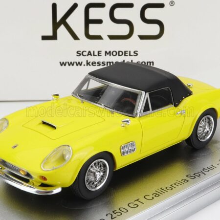 KESS-MODEL 1/43 MODENA | 250GT CALIFORNIA SPIDER CLOSED 1961 | YELLOW BLACK