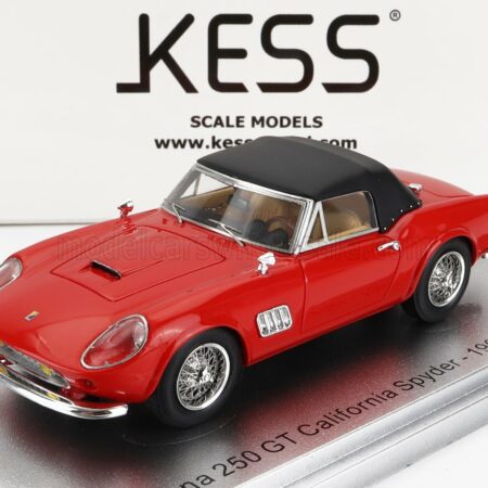 KESS-MODEL 1/43 MODENA | 250GT CALIFORNIA SPIDER CLOSED 1961 | RED BLACK