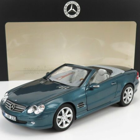 NOREV 1/18 MERCEDES BENZ | SL-CLASS SL500 (R230) CABRIOLET 2003 | BLUE MET