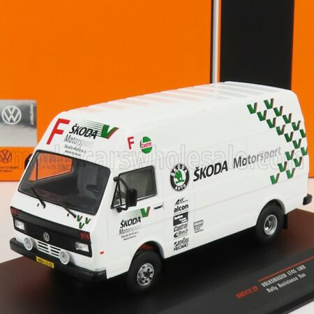 IXO-MODELS 1/43 VOLKSWAGEN | LT45 LWB VAN TEAM RALLY SKODA MOTORSPORT ASSISTANCE 1985 | WHITE