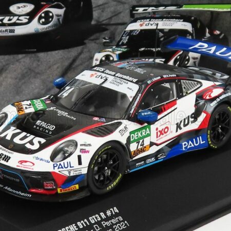 IXO-MODELS 1/43 PORSCHE | 911 991 GT3 R TEAM KUS 75 BERNHARD N 74 ADAC GT MASTERS 2021 K.ERIKSSON - D.PEREIRA | WHITE BLACK RED