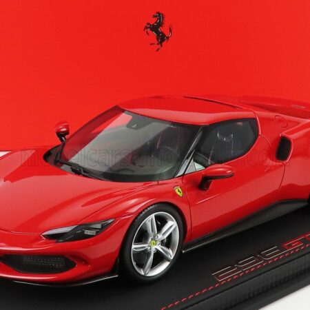 BBR-MODELS 1/18 FERRARI | 296 GTB HYBRID 830HP V6 2021 - CON VETRINA - WITH SHOWCASE | ROSSO CORSA 322 - RED