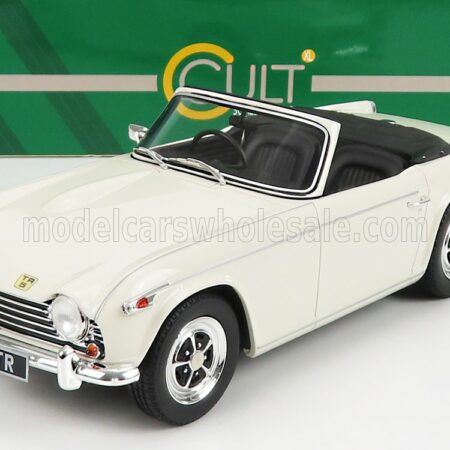 CULT-SCALE MODELS 1/18 TRIUMPH | TR5 SPIDER 1967 | WHITE