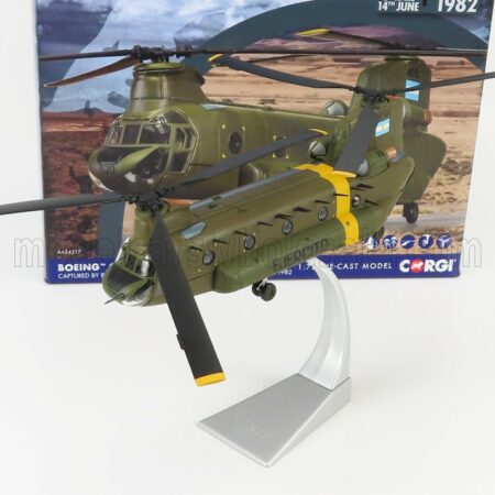 CORGI 1/72 BOEING | CH-47 CHINOOK HELICOPTER AE-520 ARGENTINE ARMY FALKLANDS WAR 1982 | MILITARY GREEN