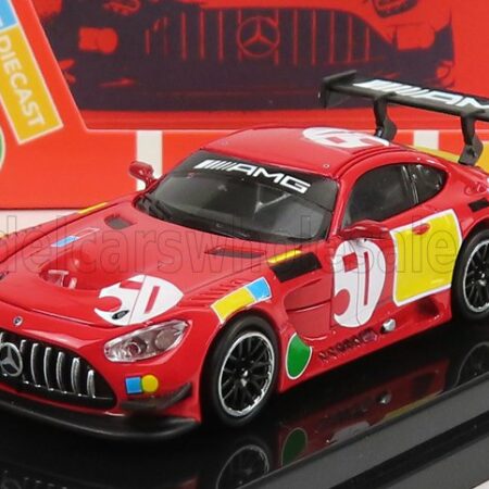 PARAGON-MODELS 1/64 MERCEDES BENZ | AMG GT3 EVO N 50 - 50th ANNIVERSARY RED PIG LIVERY 2022 | RED