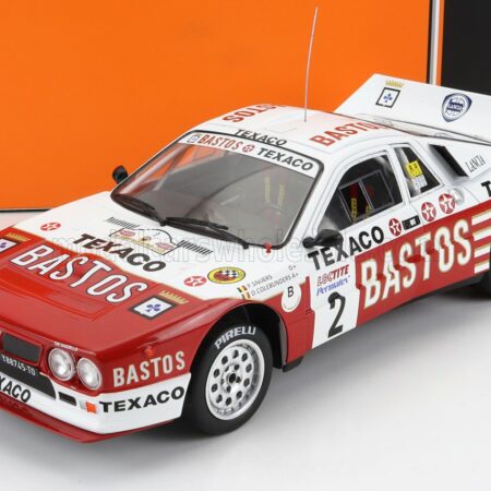 IXO-MODELS 1/18 LANCIA | 037 EVO 2 BASTOS N 2 RALLY YPRES 1985 P.SNIJERS - D.COLEBUNDERS | WHITE RED