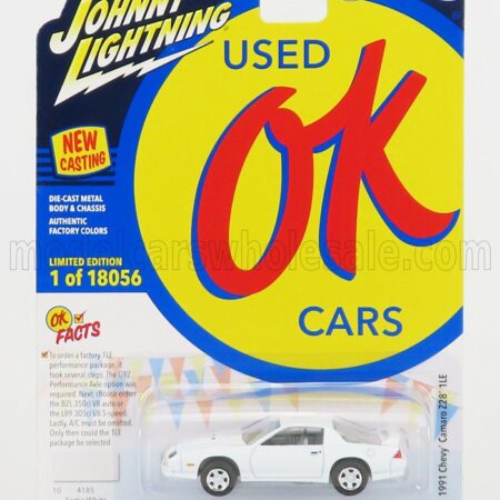 JOHNNY LIGHTNING 1/64 CHEVROLET | CAMARO Z28 1LE COUPE 1991 | WHITE