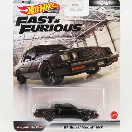 MATTEL HOT WHEELS 1/64 BUICK | REGAL GNX 1987 - FAST & FURIOUS | BLACK