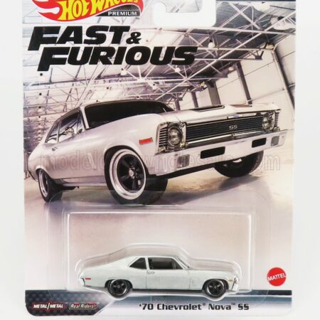 MATTEL HOT WHEELS 1/64 CHEVROLET | NOVA SS COUPE 1970 - FAST & FURIOUS | SILVER