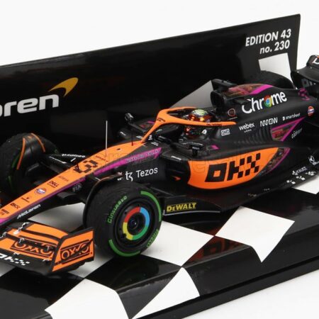 MINICHAMPS 1/43 McLAREN  | F1  MCL36 MERCEDES TEAM MCLAREN N 4 SINGAPORE GP 2022 LANDO NORRIS | ORANGE LIGHT BLUE