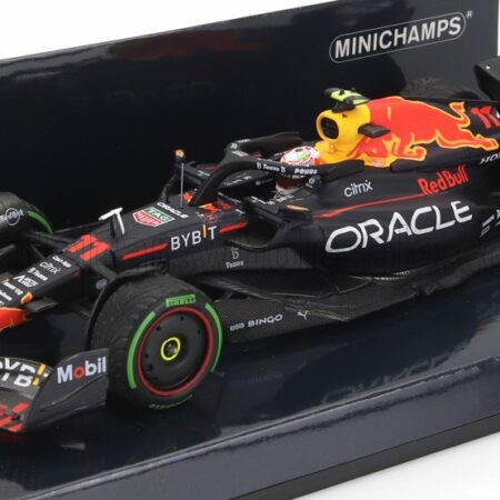 MINICHAMPS 1/43 RED BULL | F1 RB18 TEAM ORACLE RED BULL RACING N 11 2nd JAPAN GP 2022 SERGIO PEREZ | MATT BLUE YELLOW RED