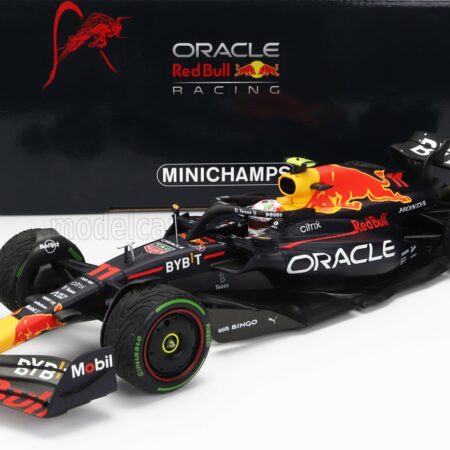 MINICHAMPS 1/18 RED BULL | F1  RB18 TEAM ORACLE RED BULL RACING N 11 2nd JAPAN GP 2022 SERGIO PEREZ | MATT BLUE YELLOW RED