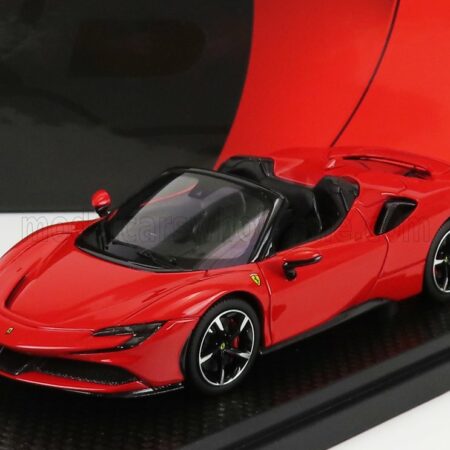 BBR-MODELS 1/43 FERRARI | SF90 STRADALE HYBRID SPIDER 1000hp OPEN ROOF 2020 | ROSSO CORSA - RED