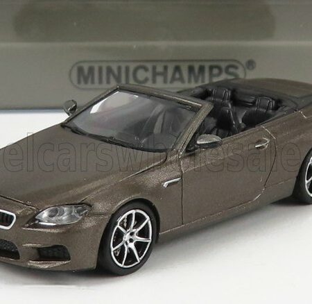 MINICHAMPS 1/87 BMW | 6-SERIES M6 CABRIOLET OPEN (F13) 2015 | GREY MET