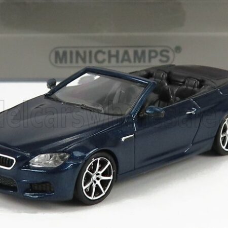 MINICHAMPS 1/87 BMW | 6-SERIES M6 CABRIOLET OPEN (F13) 2015 | BLUE MET