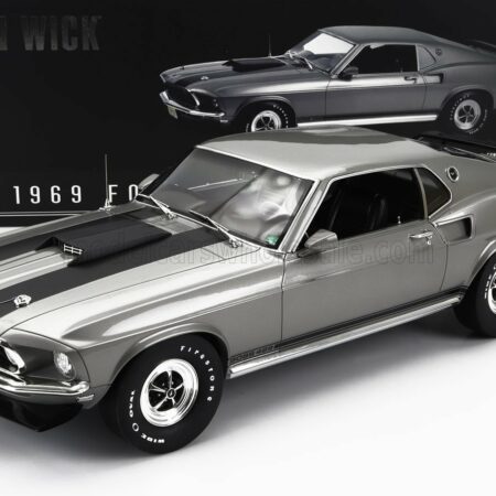 GREENLIGHT 1/12 FORD USA | MUSTANG BOSS 429 COUPE 1969 - JOHN WICK MOVIE I 2014 | GREY MET