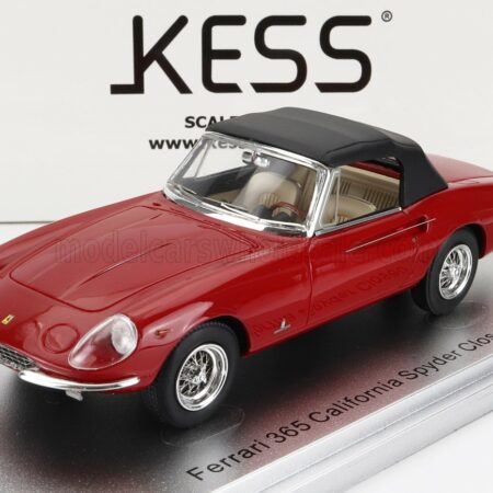 KESS-MODEL 1/43 FERRARI | 365 CALIFORNIA SPIDER CLOSED 1966 | RED BLACK