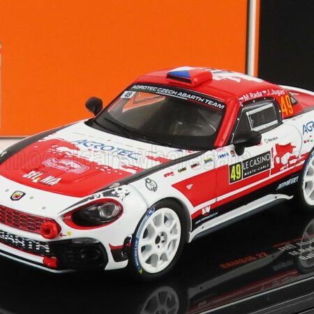 IXO-MODELS 1/43 FIAT | 124 ABARTH RGT N 49 RALLY MONTECARLO 2022 M.RADA - J.JUGAS | WHITE RED