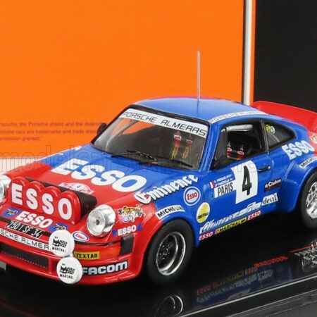 IXO-MODELS 1/43 PORSCHE | 911SC (night version) N 4 RALLY MONTECARLO 1982 G.FREQUELIN - J.F.FAUCHILLE | BLUE RED